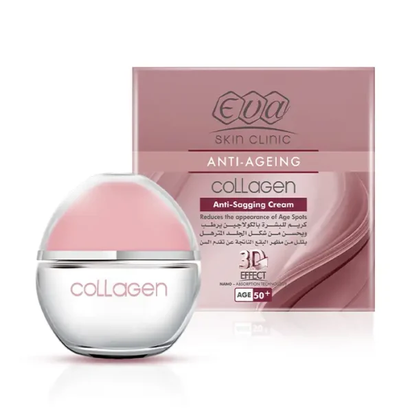 Best Seller - Eva Skin Clinic Anti-Ageing Collagen Anti-Sagging Cream For the signs of ageing ( +50 ) - 50 ml