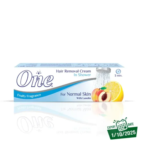 Best seller -One hair removal cream in the shower lanolin for normal skin - fruity scent 140 gm